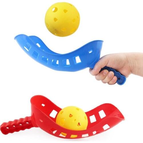 2 Pairs Kids Throwing Catching Ball Set Outdoor Game Parent Kid Interactive Toy