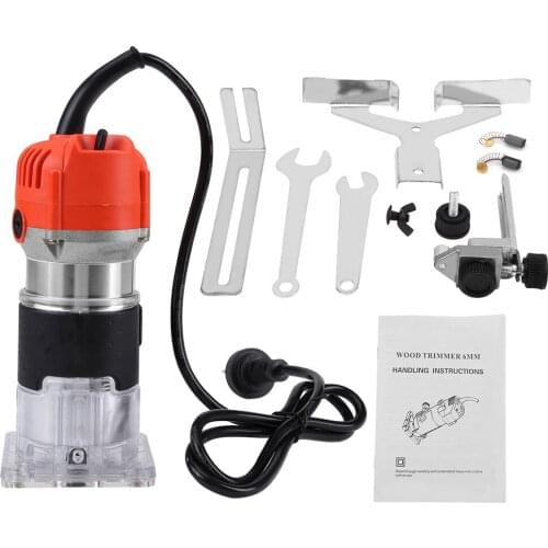 220V 30000R/MIN Electric Hand Trimmer Wood Laminator Router Tool Set Metal Engraving And Trimming Machine