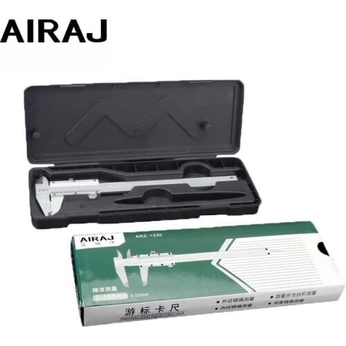 AIRAJ 6-12inch/150-300mm Stainless Steel Vernier Caliper Industrial Precision Grade Measuring Tools Gauge Ruler Hand Tools