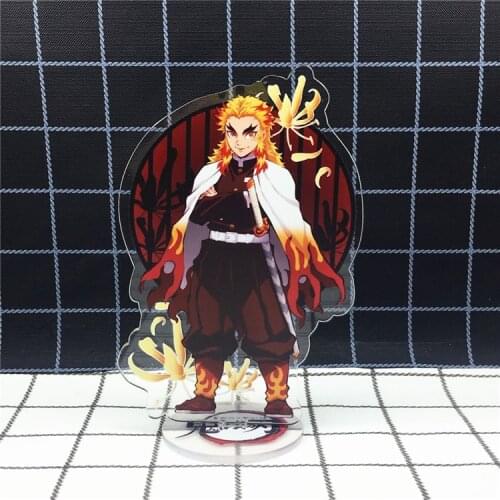 Anime Demon Slayer Acrylic Figure Rengoku Kyoujurou Tanjirou Nezuko Stand Model Toys Kawaii Accessories For Boys Girls Gifts