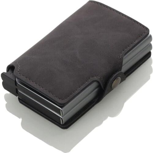 Casekey Minimalist Pocket Aluminum Wallet with Double Business Pop Up ID Credit Card Holder