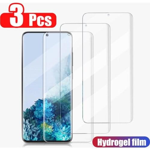 3Pcs Hydrogel Film For Samsung Galaxy S20 Ultra S20 FE S10 S9 S8 Plus S10e Screen Protector on Samsung S21 Plus S20 Plus Film