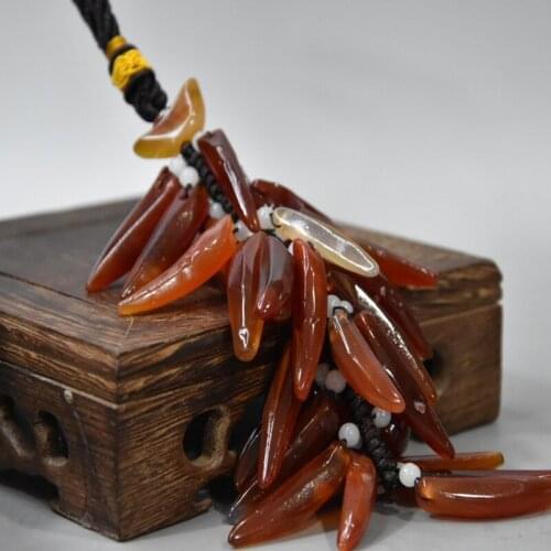 Hongshan Culture Gifts Agate Duozi Duofu Ingots Jade Wear Mascot Collection Pendants Pendants Necklaces Keychains Home Decor