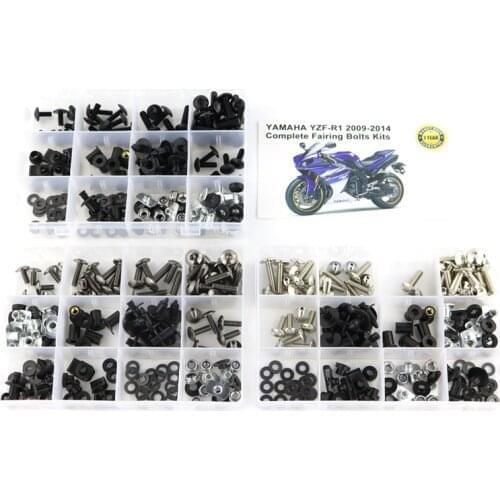 For Yamaha YZF-R1 YZF R1 2009-2014 Motorcycle Full Fairing Bolts Kits Nuts Body Screw Clips Screws Steel