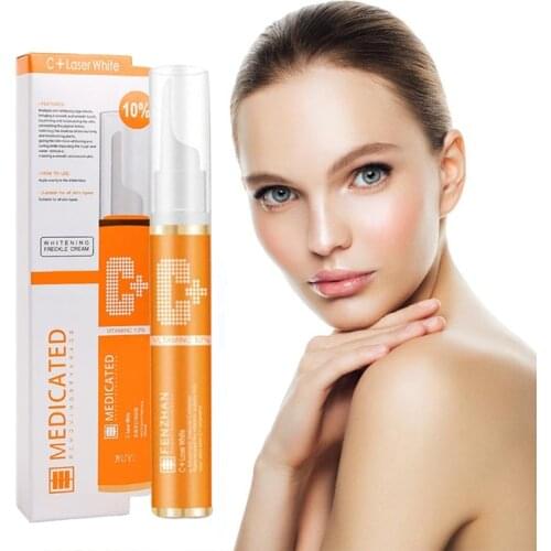 Instant Blemish Removal Gel Vitamin C Whitening Anti Freckle Cream Pen Effectively Remove Freckle Pigmented Melanin Spots