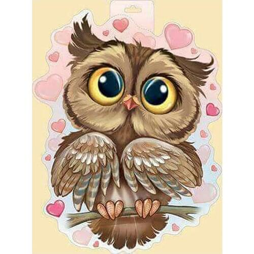 Cute Owl Cartoon Animal Diamond Painting Round Full Drill Nouveaute DIY Mosaic Embroidery 5D Cross Stitch Pattern