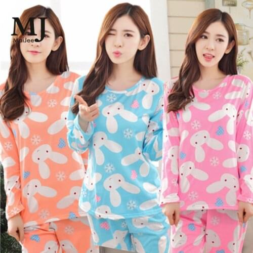 MJ019A Rabbit Sleepwear Pijamas Mujer Pajama Set Kigurumi Pajamas Pyjama Femme Pigiama Donna Pizama Damska Pajama Pyjamas Pijama