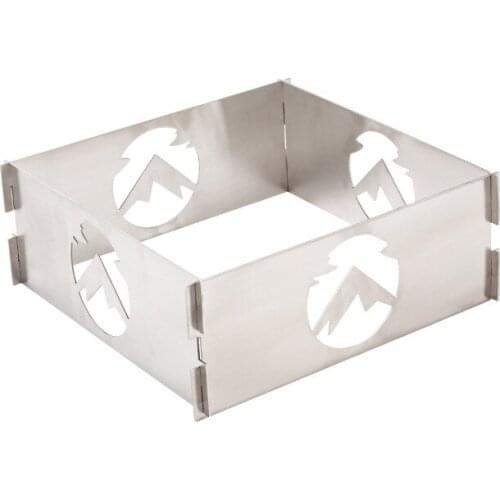 Outdoor Camping Barbecue Grill Windproof Plate Stainless Steel Small Fire Hoarding Windproof Ring Guard Plate