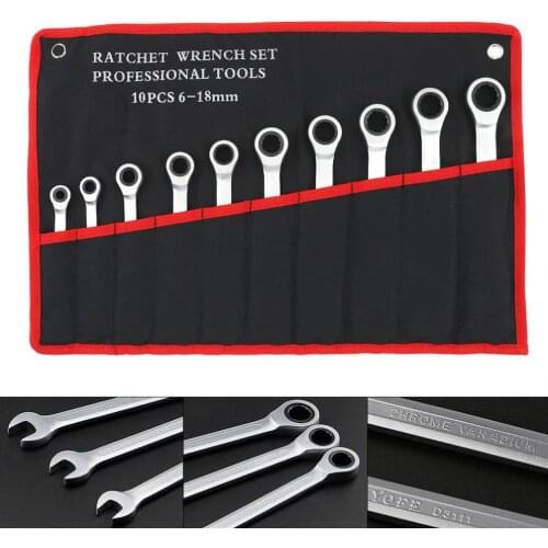 Ratchet Combination Metric Wrench Set 5pcs/10pcs /12pcs Professional Ratchet Wrench Tool for Installation / Maintenance