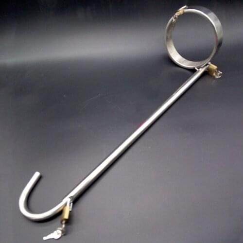 Adult Games BDSM Torture Bondage Restraints Stainless Steel Handcuffs Collar Slave Restraints Hand Cuffs Sex Toys For Couples