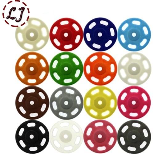 20sets/lot 7mm/10mm/13mm/15mm/18mm nylon Small Invisible Snap Fasteners Press Button Stud sewing accessories kids snap DIY