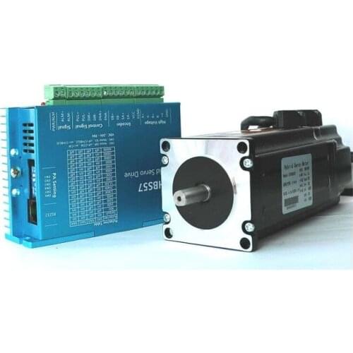 New Original Hybrid Encoder closed loop hybrid servo motor set 2ph 57mm NEMA23 3NM 4A 1000line Engraving Machine+ worm reducer