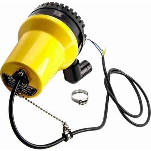 12V Bilge Pump Submersible 1620GPH 6000L/H Clean Dirty Pool Pond Flood Kit Marine Boat Automatic Bilge Water Household Pumping