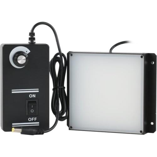 Adjustable Machine Vision Light Source 100x100 mm Square Surface LED Illumination Source Backlight For Video microscope camera