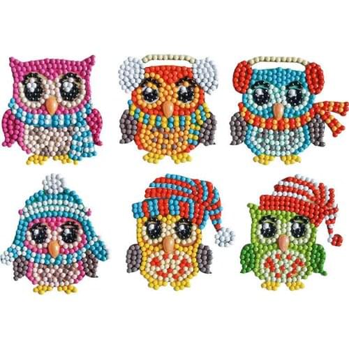 DIY Gifts Easy Diamond Painting Kits for Kids 5D DIY Diamond Kits Paint by Numbers Handmade Sticker Arts and Crafts