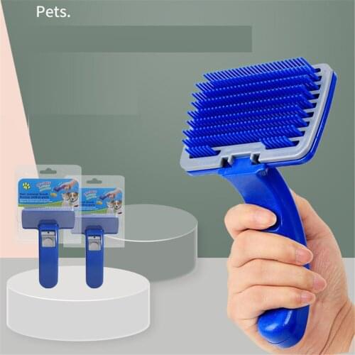 Self Cleaning Slicker Brush for Dog and Cat Removes Undercoat Tangled Hair Massages Particle Pet Comb Improves Circulation