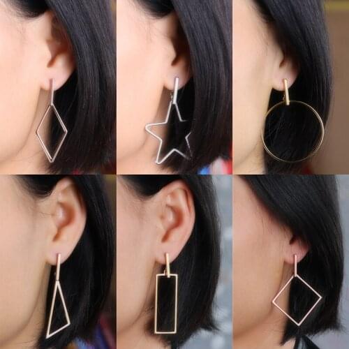 Dangling Earrings Geometry Triangle Square Dangle Earrings Charms For Earrings With Flowers Womens Jewelry With Free Shipping