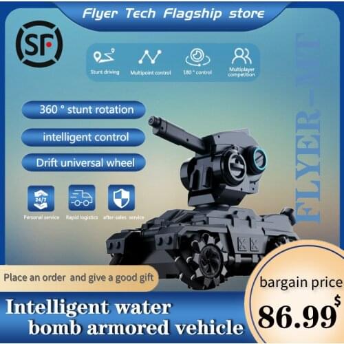 Stunt car Mech Tank Electric Water Bombs car Remote Control Chariot Toy Car Intelligent Launch Tank Toys