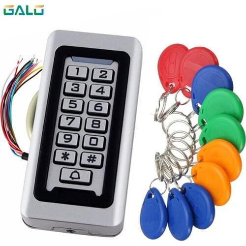 Waterproof Outdoors Use Metal Stainless Steel Reader 2000Users WG Input And Output Security RF Access Control Keypad Optional