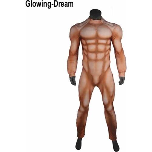High Quality Relief Bigger Muscle Padding Basic Muscle Suit Skin Body Suit For Cosplay Customized Any Color Muscle Costume