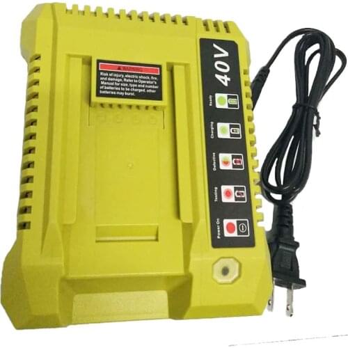 For Ryobi OP401 40V Li-ion battery charger compatible with OP4050A OP4015 OP4026 OP4030 OP4040 OP4050 battery