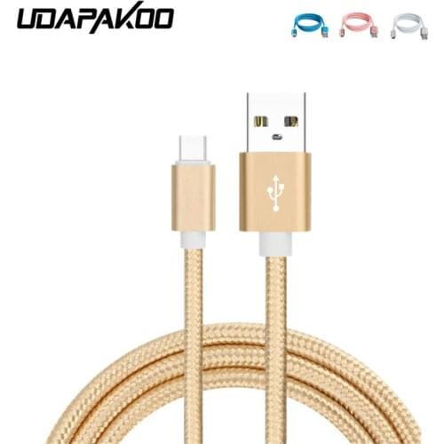 1m/2m Metal Plug Nylon type c/8pin/micro USB charger usb for Samsung s6 s7 edge s8 s9 plus for huawei sony for iphone 5 6 6s 7