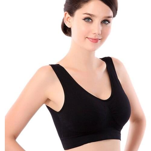 1 psc Genie Classic Bra with Removable Pads Seamless Wireless Sporter Bra underwear wireless Bra plus size XXXL