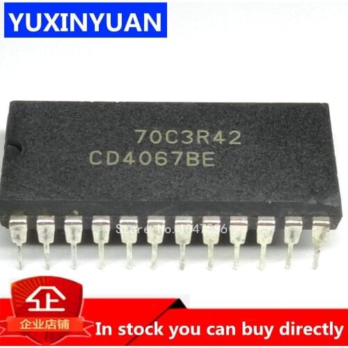 10PCS/LOT CD4067BE CD4067 DIP IC MUX/DEMUX 1X16 24DIP IN STOCK