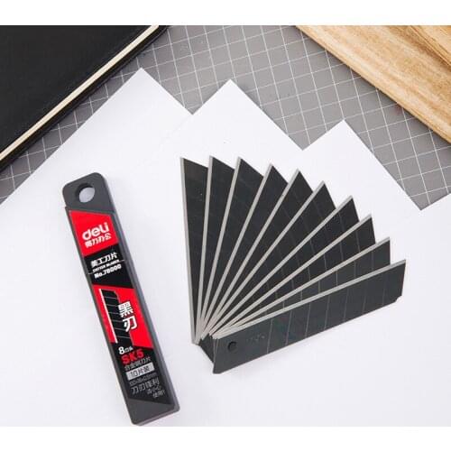 18mm large Deli 78000 black art blade industrial multi functional paper cutting box wall manual blade wallpaper blade