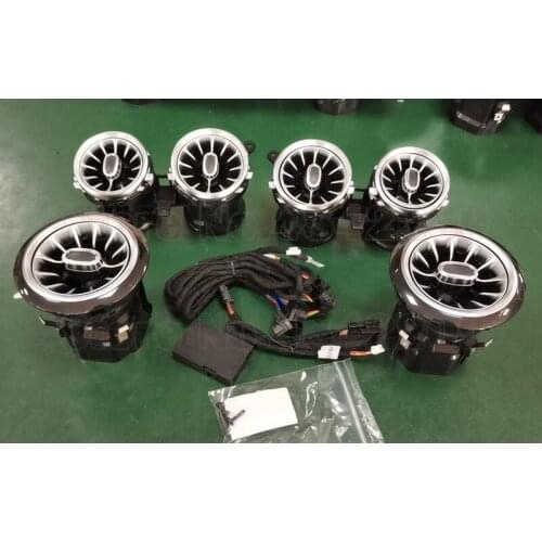 Car Colors 3D Tweeter Ceiling Air Vent Turbine decorative Ambient Light For Mercedes-Benz E-class W213 Speeker