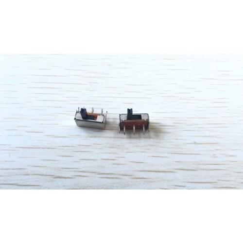 20 Pcs x 5mm High Side Knob 6 Pin 2 Position DPDT 2P2T Slide Switch 0.5A 50V AC