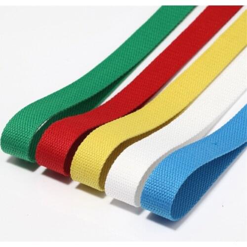 6 M*2.5cm Colored Cotton Thick Plain Canvas Belt Webbing Backpack Strap Luggage Accessories Bag Making Sewing DIY Pet leash