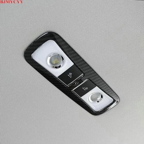 BJMYCYY Carbon fiber decorative frame of automobile rear reading lamp For Honda Accord 10th 2018 2019