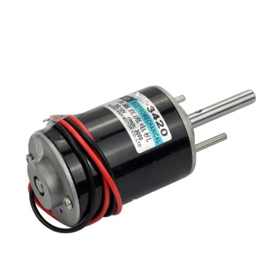 RW XD-3420 Permanent Magnet DC Motor 12V/24V 3000/6000rpm Universal Adjustable Reversing Motor DC Speed Motor High Torque