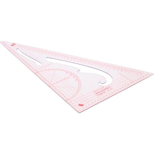 Hot Plastic Triangle Ruler 10cm Clothes Drafting Geometric Measuring Tool High Accuracy Hand Measuring Stationery Tools 1pcs