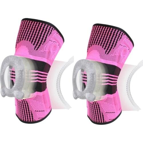 Knee Brace Compression Sleeve Support with Silicone Non-slip for Man Women Running Sports Injury Recovery Joint Pain Relief