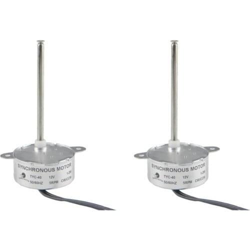 Buy 1 Get 1 Free 2PCS Motor TYC-40 AC 12V Shaft 74mm Inner-screw Shaft CW/CCW 5RPM Gear Synchronous Motor