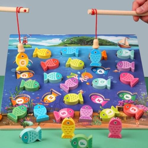 Novelty Gift for Teenagers Hand Training Toy Magnetic Fishing Toy Toddler Favor 69HE