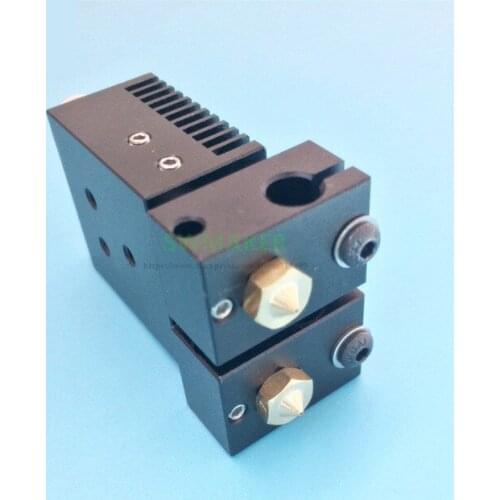 New Chimera Plus+ Dual Extrusion head 2 in 2 out V6 PT100 hotend kit 1.75mm 0.4mm for 3D printer parts high quality