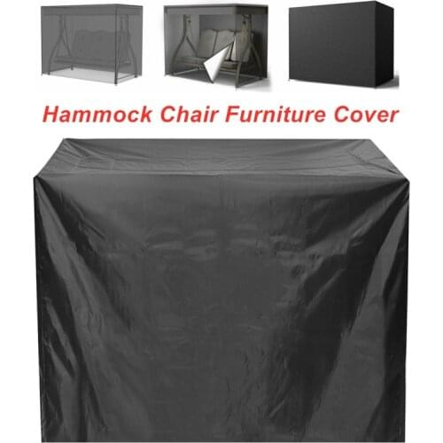 Outdoor Waterproof Swing Chair Cover Dustproof Anti-uv Protective Cover For Patio Garden 3 Seat Hammock Swing Chair
