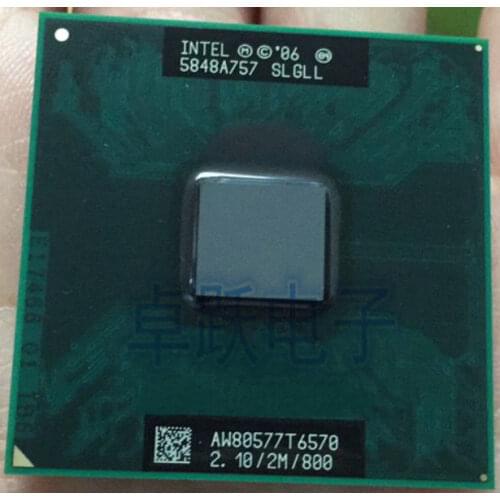 Intel Laptop CPU T6570 2.1/2M/800 SLGLL Official version scrattered pieces Free shipping