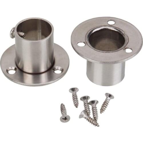 Stainless Steel 22mm Dia Towel Bar Bathroom Towel Racks Washcloth Holder Towel Stand Brushed Hanger Pack of 2