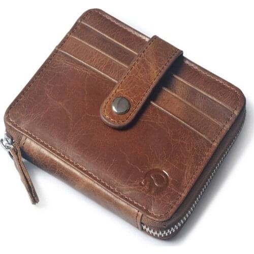 Handmade Business Card Holder Bank Card Bags Packs Exquisite Coin Package Wallets Vegetable Tanned Leather ID Credit Cards Case