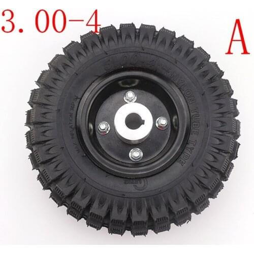 High Quality 3.00-4/ 4.10-4 Electric Scooter Wheel with Alloy Rim Hub and Inner Tube Wheels Gas Scooter Bike Motorcycle