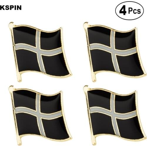 Cornwall Lapel Pin Flag badge Brooch Pins Badges 4pcs
