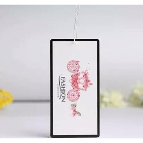 1000pcs/lot custom tags Custom design hang tags for kids hang tag printing brand logo tag
