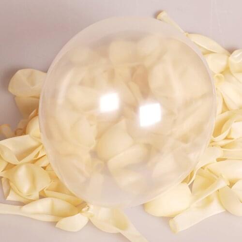 20pcs/lot 12 Inch Thick Clear Latex Air Balloons Transparent Balloon Baby Shower Helium globos Wedding Birthday Party Decoration