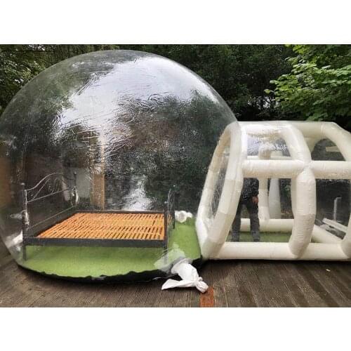 2020 Hot Sale Inflatable Dome Tent Beautiful Bubble House Hotel Transparent Bubble Tree With Fan PVC Inflatable Camping Tent