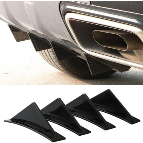 4PCS New Fashion Arrival Universal Car Rear Bumper Diffuser Car Back Bumper Spoiler Splitter Car-Styling Car Accessories