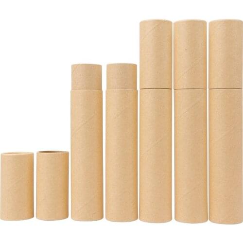 400pcs/lot Brown/Black Kraft Paper Incense Tube Incense Barrel Small Storage Box for pencil Joss Stick Convenient Carrying